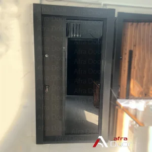 درب ضدسرقت مدرن ترکیبی شیشه و روکش بتونی - افرادور
